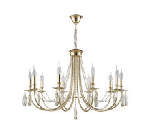 Подвесная люстра Crystal Lux Victoria SP10 Gold/Amber