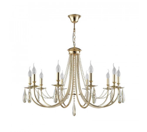 Подвесная люстра Crystal Lux Victoria SP10 Gold/Amber Подвесная люстра Crystal Lux Victoria SP10 Gold/Amber