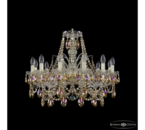 Подвесная люстра Bohemia Ivele Crystal 1411/12/240 G R777 Подвесная люстра Bohemia Ivele Crystal 1411/12/240 G R777