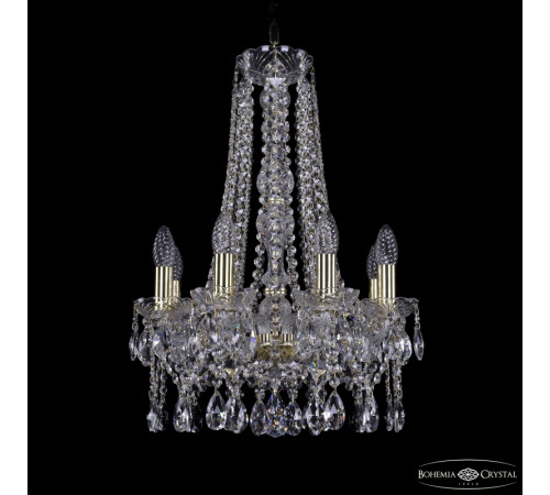 Подвесная люстра Bohemia Ivele Crystal 1413/8/141/h-59 G Подвесная люстра Bohemia Ivele Crystal 1413/8/141/h-59 G