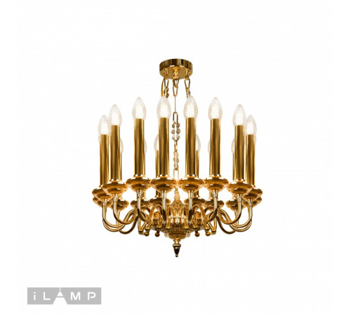 Подвесная люстра iLamp Louvre MD8551-15 GD Подвесная люстра iLamp Louvre MD8551-15 GD