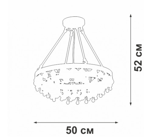 Подвесная люстра Vitaluce V5352-8/4S Подвесная люстра Vitaluce V5352-8/4S