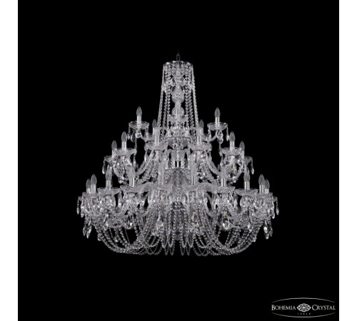Подвесная люстра Bohemia Ivele Crystal 1402/20+10+5/400/3d Ni