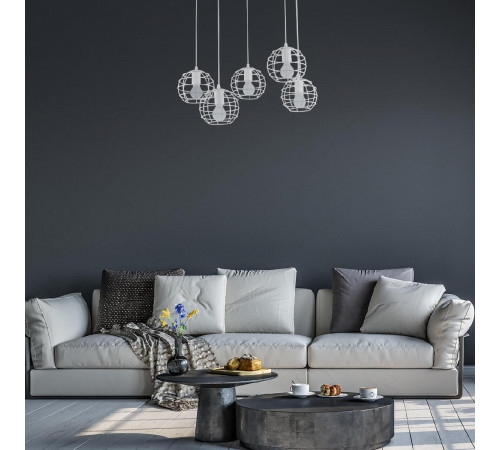 Подвесная люстра Arte Lamp A1110SP-5WH Подвесная люстра Arte Lamp A1110SP-5WH