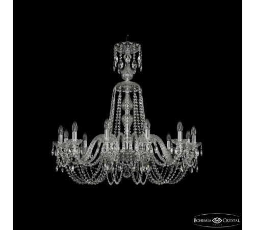 Подвесная люстра Bohemia Ivele Crystal 1402/12/360/XL-95 Ni