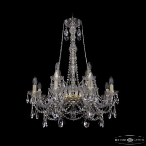 Подвесная люстра Bohemia Ivele Crystal 1411/8+4/240/h-83 G