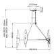 Подвесная люстра Hinkley Willow QN-WILLOW6-CBK