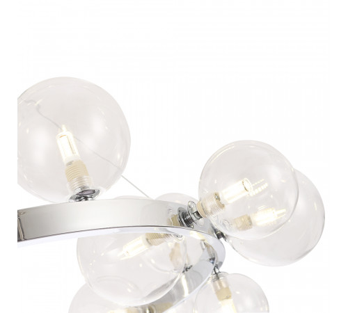 Подвесная люстра Crystal Lux AGATA SP15 V2 CHROME/TRANSPARENTE Подвесная люстра Crystal Lux AGATA SP15 V2 CHROME/TRANSPARENTE