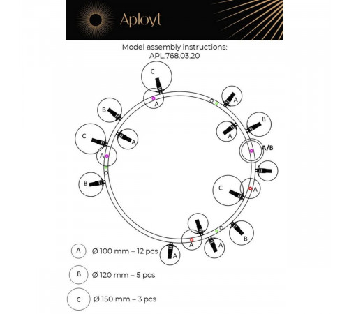 Подвесная люстра Aployt Lilian APL.768.03.20 Подвесная люстра Aployt Lilian APL.768.03.20