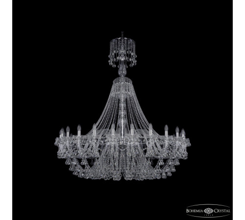 Подвесная люстра Bohemia Ivele Crystal 1409/24/530/XL-160 Ni Подвесная люстра Bohemia Ivele Crystal 1409/24/530/XL-160 Ni