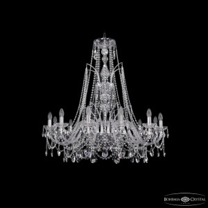 Подвесная люстра Bohemia Ivele Crystal 1411/12/360/XL-96 Ni