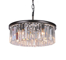 Подвесная люстра Delight Collection 1920s Odeon KR0387P-6B/P black/clear