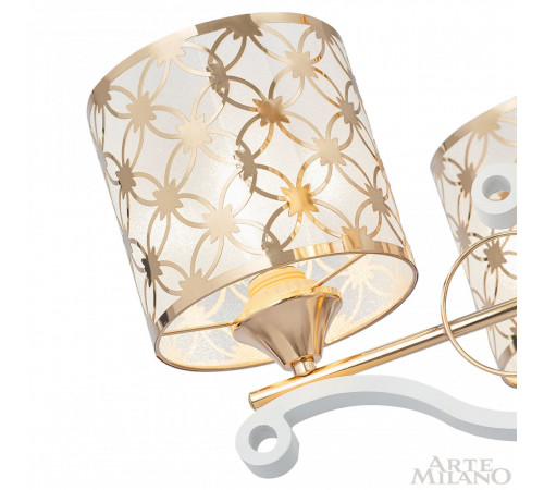 Подвесная люстра Arte Milano Florentia-3097 303097/3 Wh/Gd Подвесная люстра Arte Milano Florentia-3097 303097/3 Wh/Gd