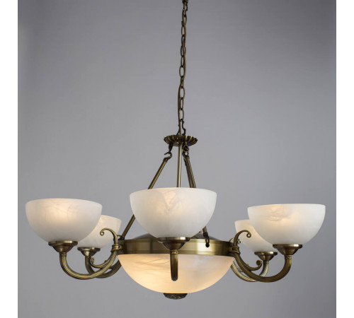 Подвесная люстра Arte Lamp Windsor White A3777LM-6-2AB Подвесная люстра Arte Lamp Windsor White A3777LM-6-2AB