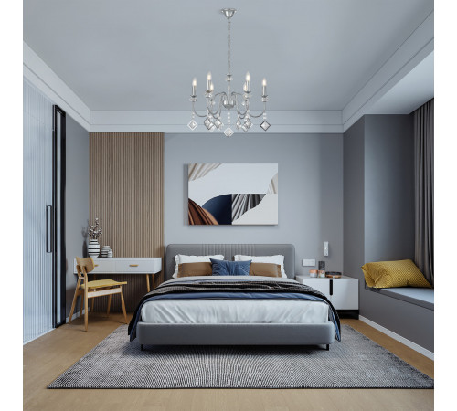 Подвесная люстра Arte Milano 342101/6 CR Подвесная люстра Arte Milano 342101/6 CR