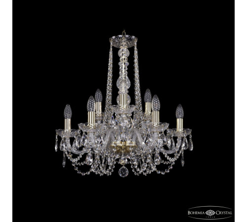 Подвесная люстра Bohemia Ivele Crystal 1402/6+3/195/h-58 G Подвесная люстра Bohemia Ivele Crystal 1402/6+3/195/h-58 G