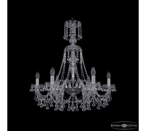 Подвесная люстра Bohemia Ivele Crystal 1409/6/240/XL-75 Ni Подвесная люстра Bohemia Ivele Crystal 1409/6/240/XL-75 Ni