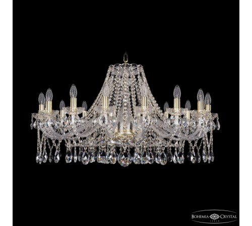 Подвесная люстра Bohemia Ivele Crystal 1413/16/360 G Подвесная люстра Bohemia Ivele Crystal 1413/16/360 G
