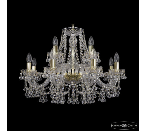 Подвесная люстра Bohemia Ivele Crystal 1409/8+4/240 G Подвесная люстра Bohemia Ivele Crystal 1409/8+4/240 G