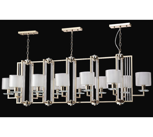 Подвесная люстра Crystal Lux NICOLAS SP12 L1600 GOLD/WHITE Подвесная люстра Crystal Lux NICOLAS SP12 L1600 GOLD/WHITE