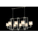 Подвесная люстра Crystal Lux Nicolas NICOLAS SP8 L1000 GOLD/WHITE