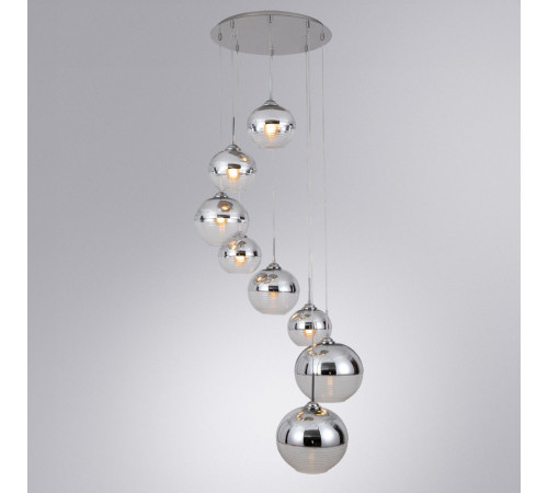 Подвесная люстра Arte Lamp Wave A7760SP-8CC Подвесная люстра Arte Lamp Wave A7760SP-8CC