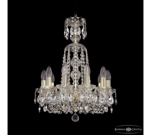 Подвесная люстра Bohemia Ivele Crystal 1402/10/141/XL-58 G