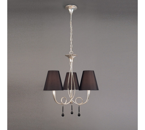 Подвесная люстра Mantra Paola Painted Silver 3532
