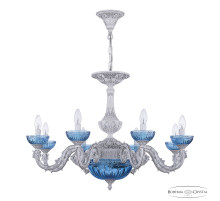 Подвесная люстра Bohemia Ivele Crystal AL79101P/8/250 WMN P Aquamarine/M-1G