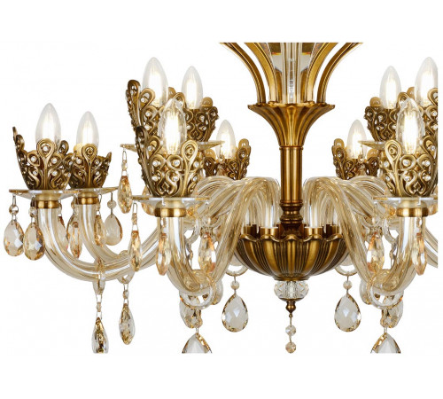 Подвесная люстра iLamp Asia 61078-8+4 BR Подвесная люстра iLamp Asia 61078-8+4 BR
