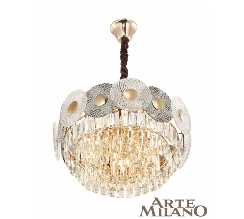 Подвесная люстра Arte Milano 1508B.D550.H250.E14.9 G Подвесная люстра Arte Milano 1508B.D550.H250.E14.9 G