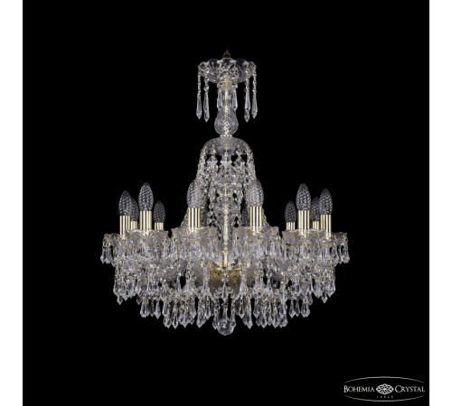 Подвесная люстра Bohemia Ivele Crystal 1403/12/195/XL-65 G Подвесная люстра Bohemia Ivele Crystal 1403/12/195/XL-65 G