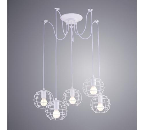 Подвесная люстра Arte Lamp A1110SP-5WH Подвесная люстра Arte Lamp A1110SP-5WH