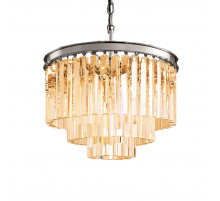 Подвесная люстра Delight Collection 1920s Odeon KR0387P-6 chrome/amber