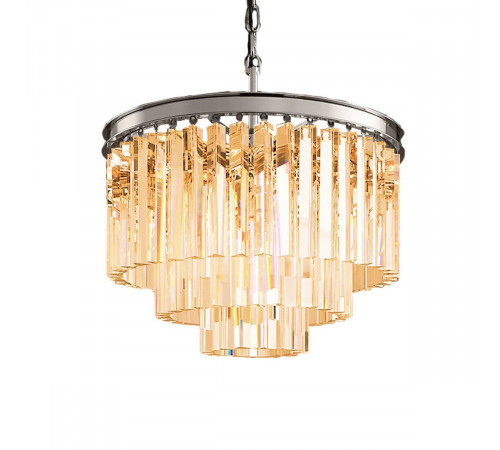 Подвесная люстра Delight Collection 1920s Odeon KR0387P-6 chrome/amber Подвесная люстра Delight Collection 1920s Odeon KR0387P-6 chrome/amber