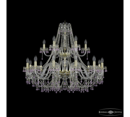 Подвесная люстра Bohemia Ivele Crystal 1410/12+6/360/2d G V7010