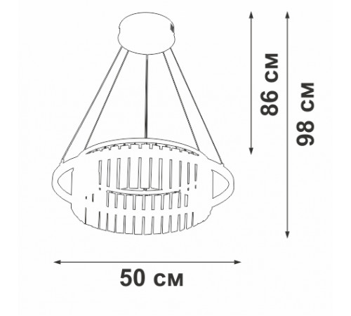 Подвесная люстра Vitaluce V54010-0/1S Подвесная люстра Vitaluce V54010-0/1S