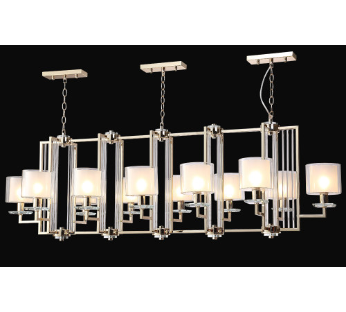 Подвесная люстра Crystal Lux NICOLAS SP12 L1600 GOLD/WHITE Подвесная люстра Crystal Lux NICOLAS SP12 L1600 GOLD/WHITE