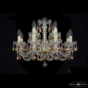 Подвесная люстра Bohemia Ivele Crystal 1402/8+4/195 G K777