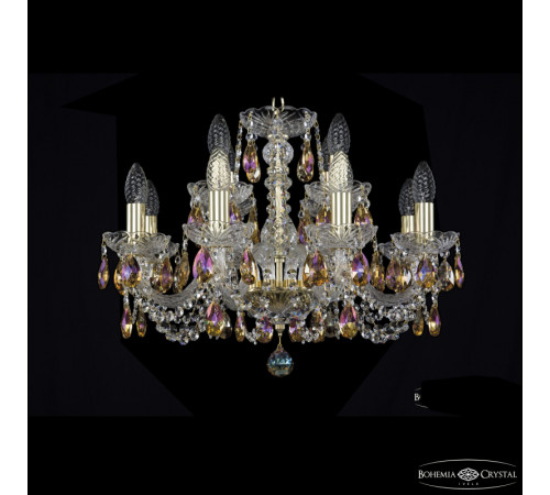 Подвесная люстра Bohemia Ivele Crystal 1402/8+4/195 G K777 Подвесная люстра Bohemia Ivele Crystal 1402/8+4/195 G K777