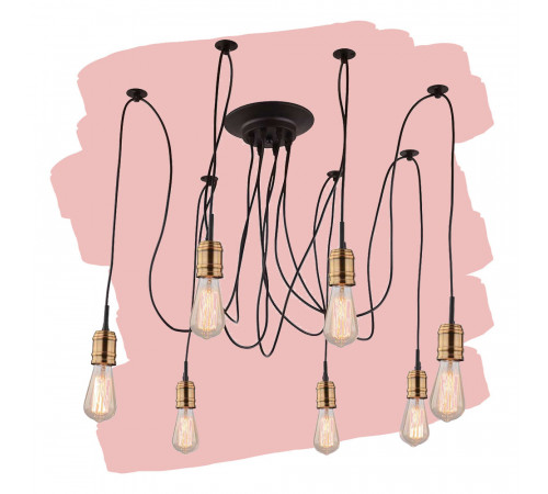 Подвесная люстра Arte Lamp Mazzetto A4290SP-7BK Подвесная люстра Arte Lamp Mazzetto A4290SP-7BK
