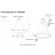 Подвесная люстра Crystal Lux BOSQUE SP12 BLACK/TRANSPARENT