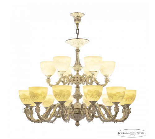 Подвесная люстра Bohemia Ivele Crystal Florence 71101/12+6/300 NW P1 U Horse Подвесная люстра Bohemia Ivele Crystal Florence 71101/12+6/300 NW P1 U Horse