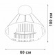 Подвесная люстра Vitaluce V5401-1/1S