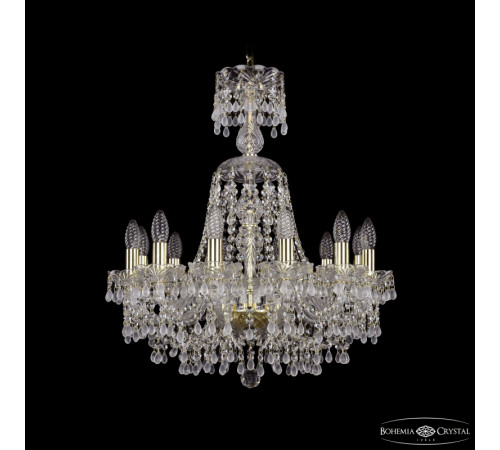 Подвесная люстра Bohemia Ivele Crystal 1410/12/195/XL-67 G V0300 Подвесная люстра Bohemia Ivele Crystal 1410/12/195/XL-67 G V0300