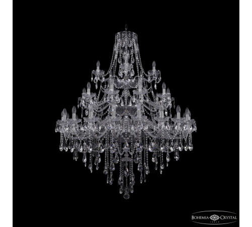 Подвесная люстра Bohemia Ivele Crystal 1415/20+10+5/460/3d Ni Подвесная люстра Bohemia Ivele Crystal 1415/20+10+5/460/3d Ni