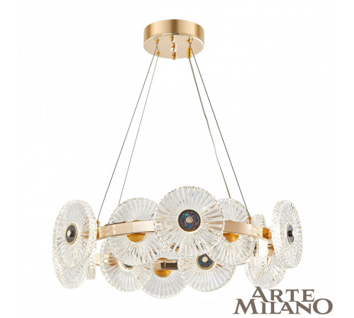 Подвесная люстра Arte Milano 3653.D600.H800.LED G Подвесная люстра Arte Milano 3653.D600.H800.LED G