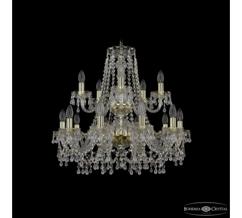 Подвесная люстра Bohemia Ivele Crystal 1410/10+5/240/2d G V0300 Подвесная люстра Bohemia Ivele Crystal 1410/10+5/240/2d G V0300