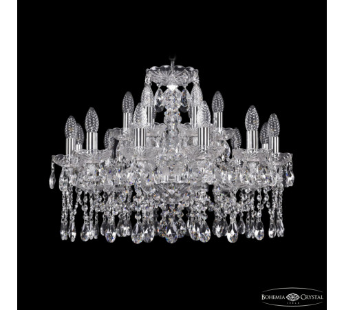 Подвесная люстра Bohemia Ivele Crystal 1413/12+6/220 Ni Подвесная люстра Bohemia Ivele Crystal 1413/12+6/220 Ni