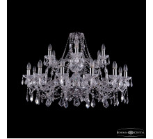 Подвесная люстра Bohemia Ivele Crystal 1413/12+6/360/2d Ni Leafs